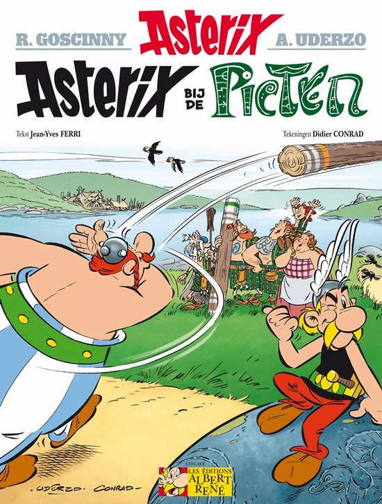 Asterix 35, Picten, Conrad, Ferri, Uderzo, Goschini, Strip, stripboek, kopen, bestellen
