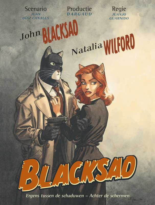 Blacksad, achter de schermen, ergens tussen de schaduwen, strip, stripboek, diaz, canales, kopen, bestellen