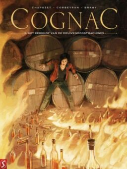 Cognac 3, kerkhof, druivenoogstmachines