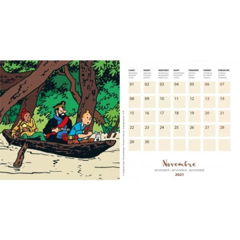 Kuifje Kleine Kalender 2021 Moulinsart Blunder Strips kleine kalender 2021