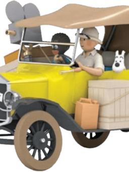 Kuifje - Auto - De Ford T Geel (1/24) - Kuifje in Afrika